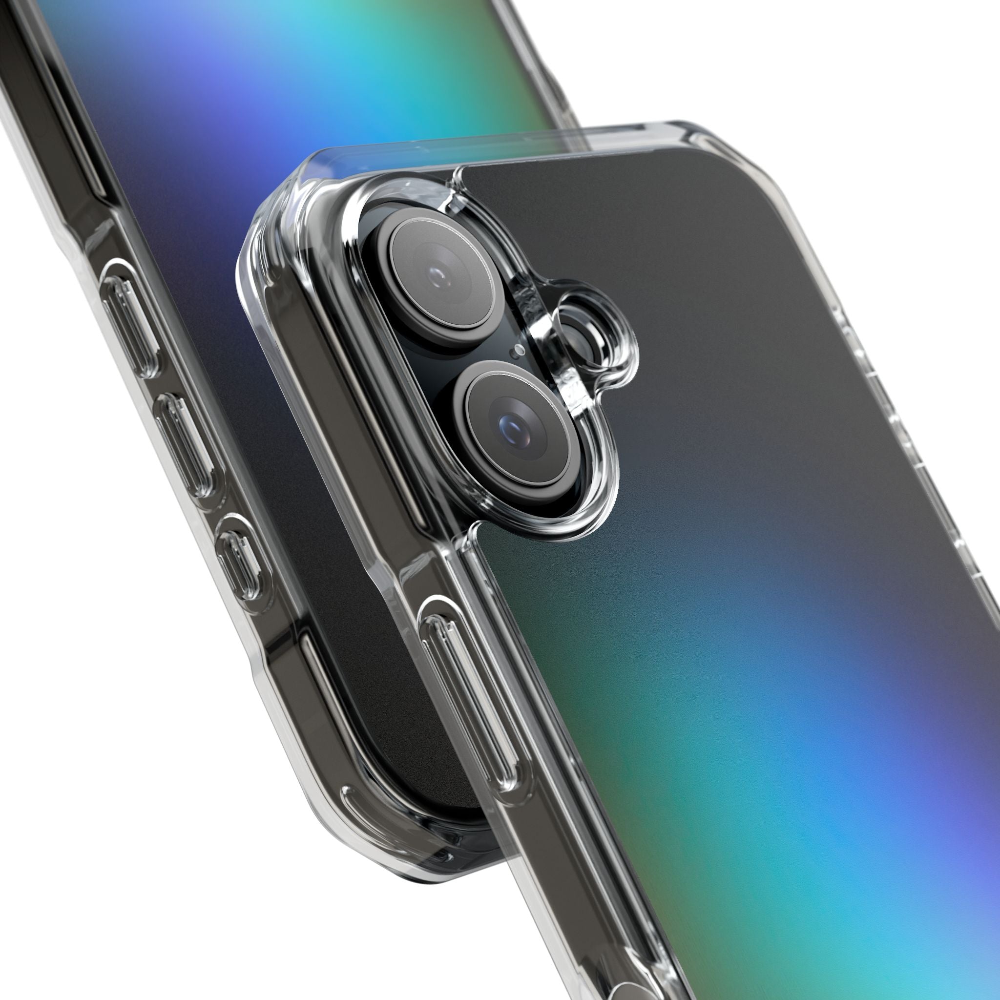 Black Impact MagSafe Phone Case for iPhone - Electric Prism Grain