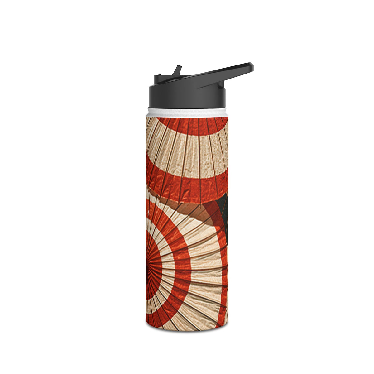 Vermilion Wagasa Motif · Insulated Water Bottle · Red