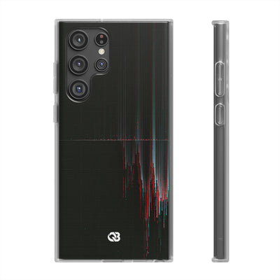 Black Lite Phone Case for Samsung - Corrupted Data Stream