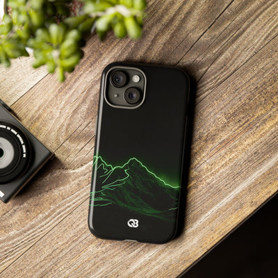 Nordic Mountain Contour · Tough Phone Case for iPhone · Black