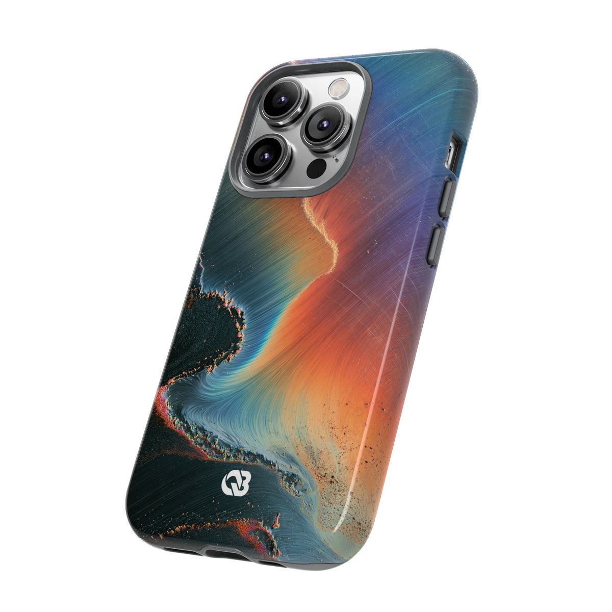 Prismatic Aura Shift · Tough Phone Case for iPhone · Blue