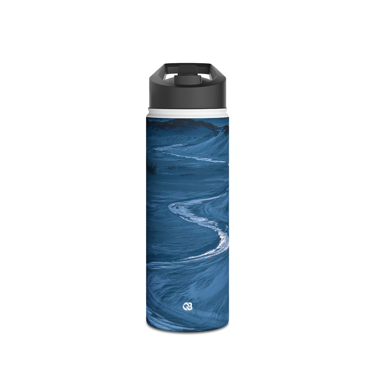Arctic Moon Drift · Insulated Water Bottle · Blue
