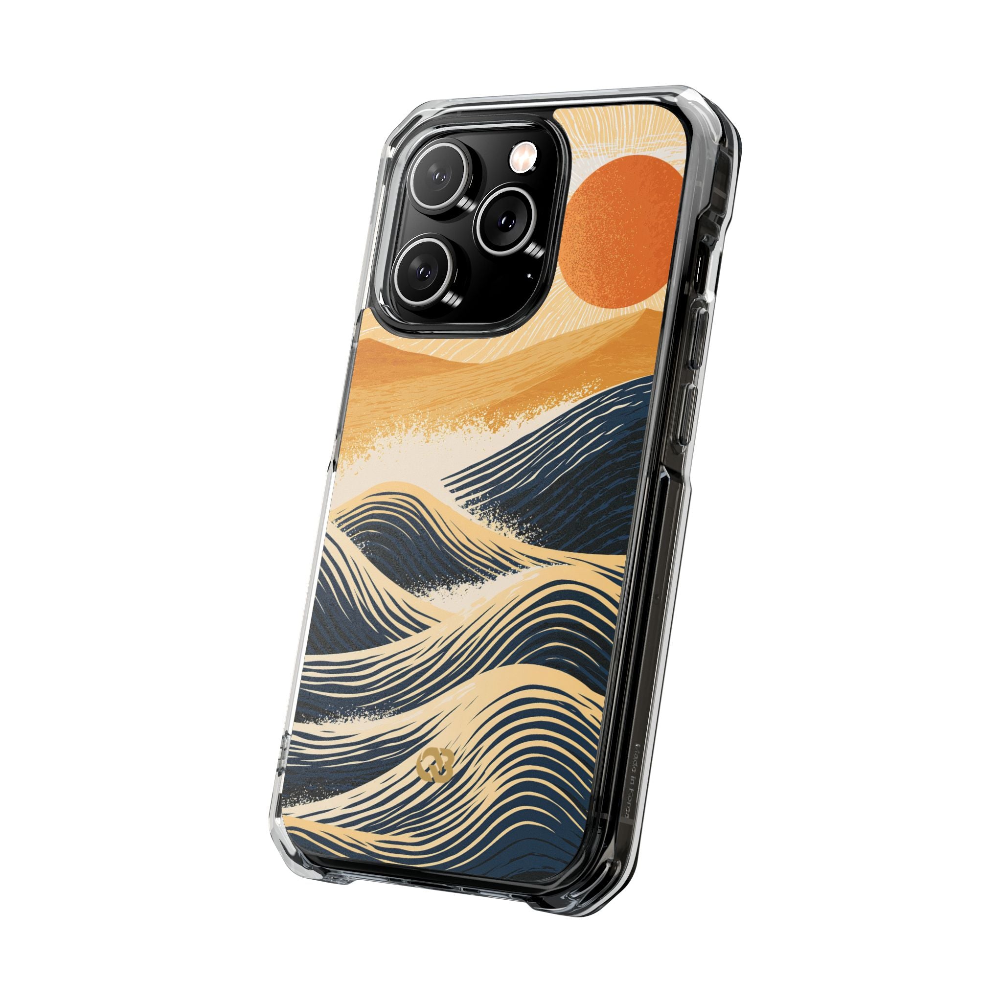 Blue Impact MagSafe Phone Case for iPhone - Kyoto Cresting Tide
