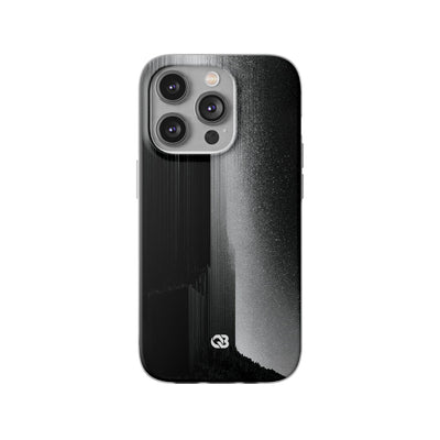 Black Lite Phone Case for iPhone - Brutalist Pixel Monolith