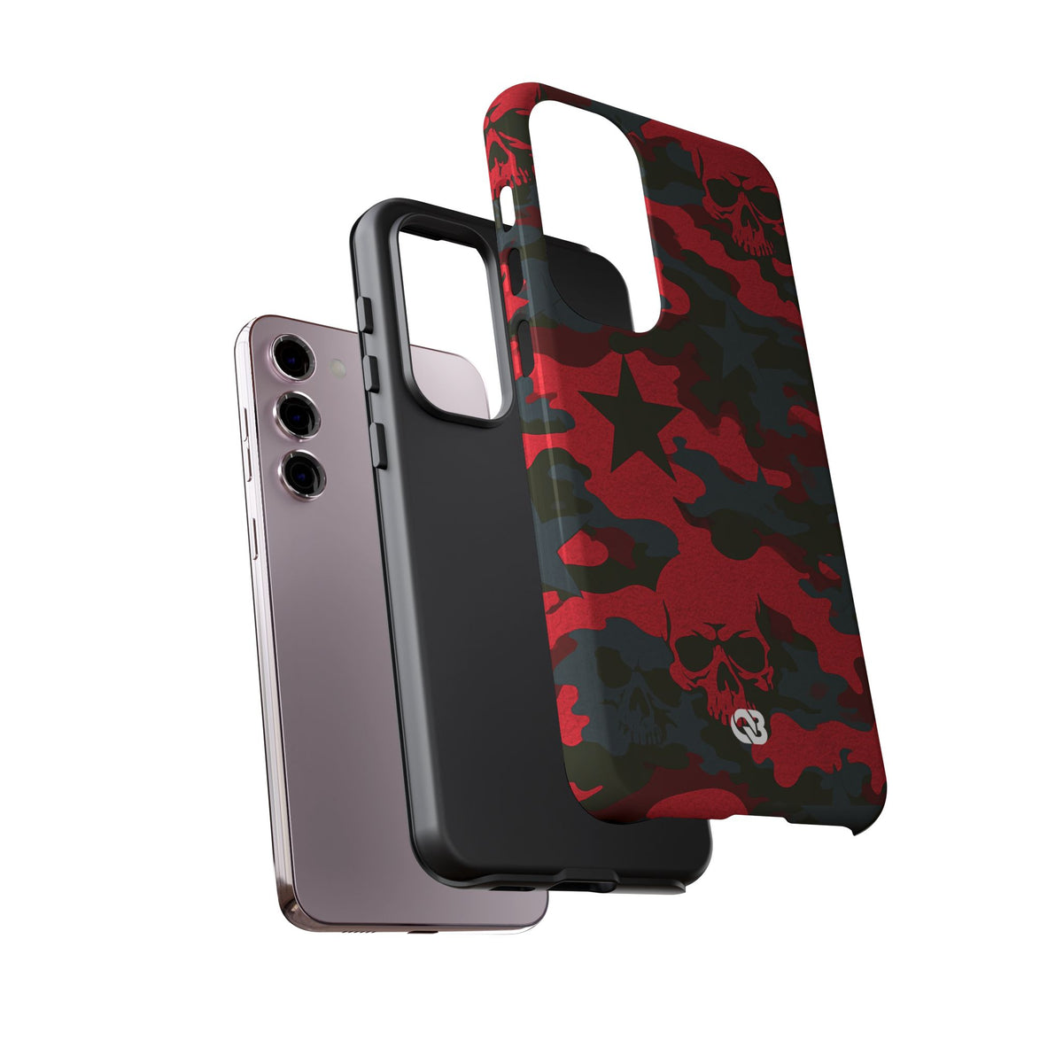 Crimson Skull Camo · Tough Phone Case for Samsung · Red