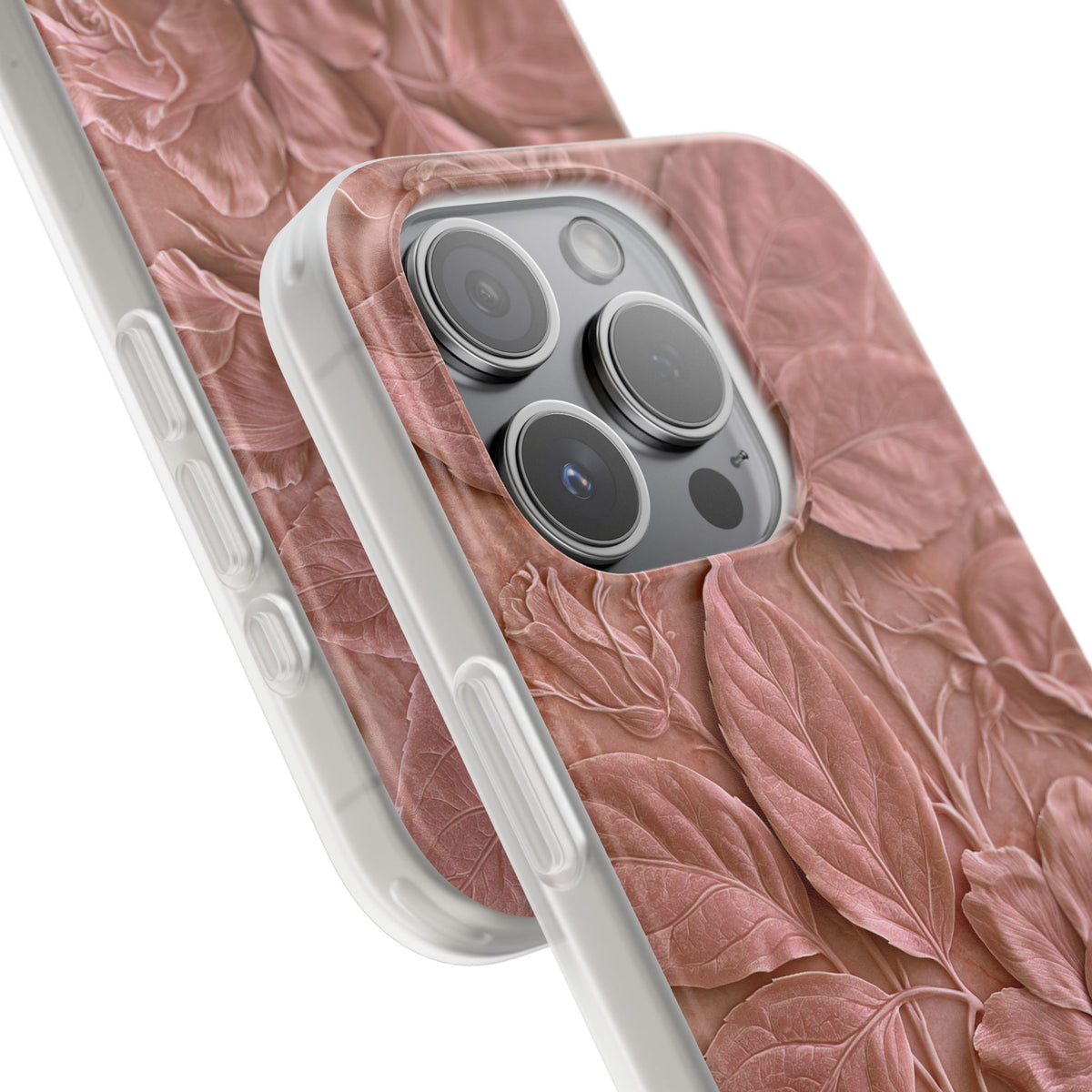Blush Rose Relief · Lite Phone Case for iPhone ·  Pink