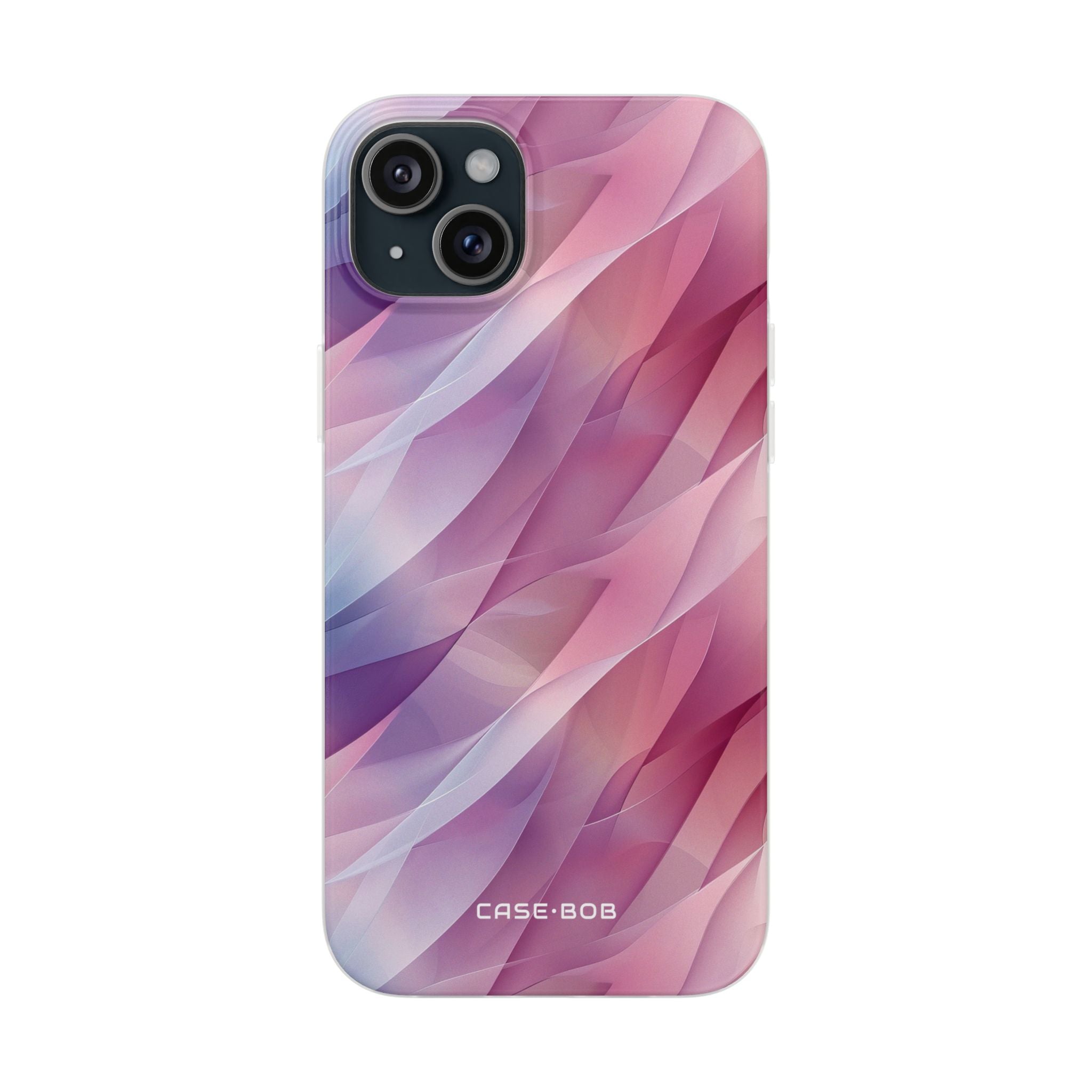 Pink Wave iPhone 15 Plus Cover - Blød