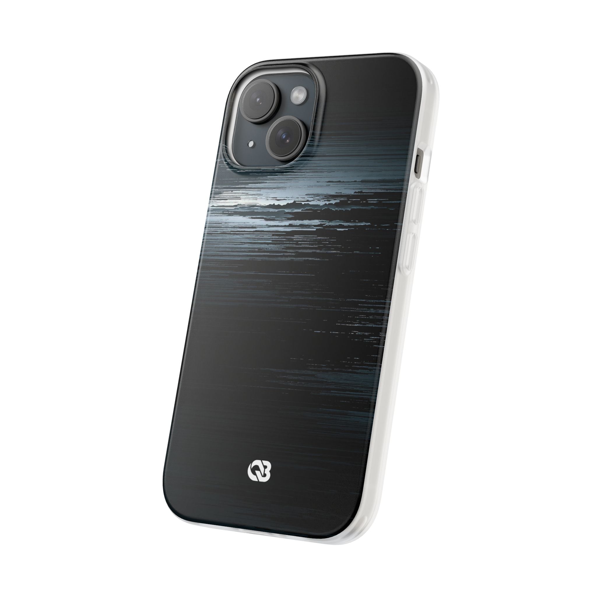 Black Lite Phone Case for iPhone - Frozen Signal Glitch