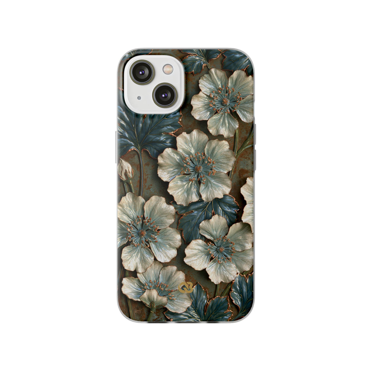 Gilded Blossom Reverie · Lite Phone Case for iPhone ·  Teal