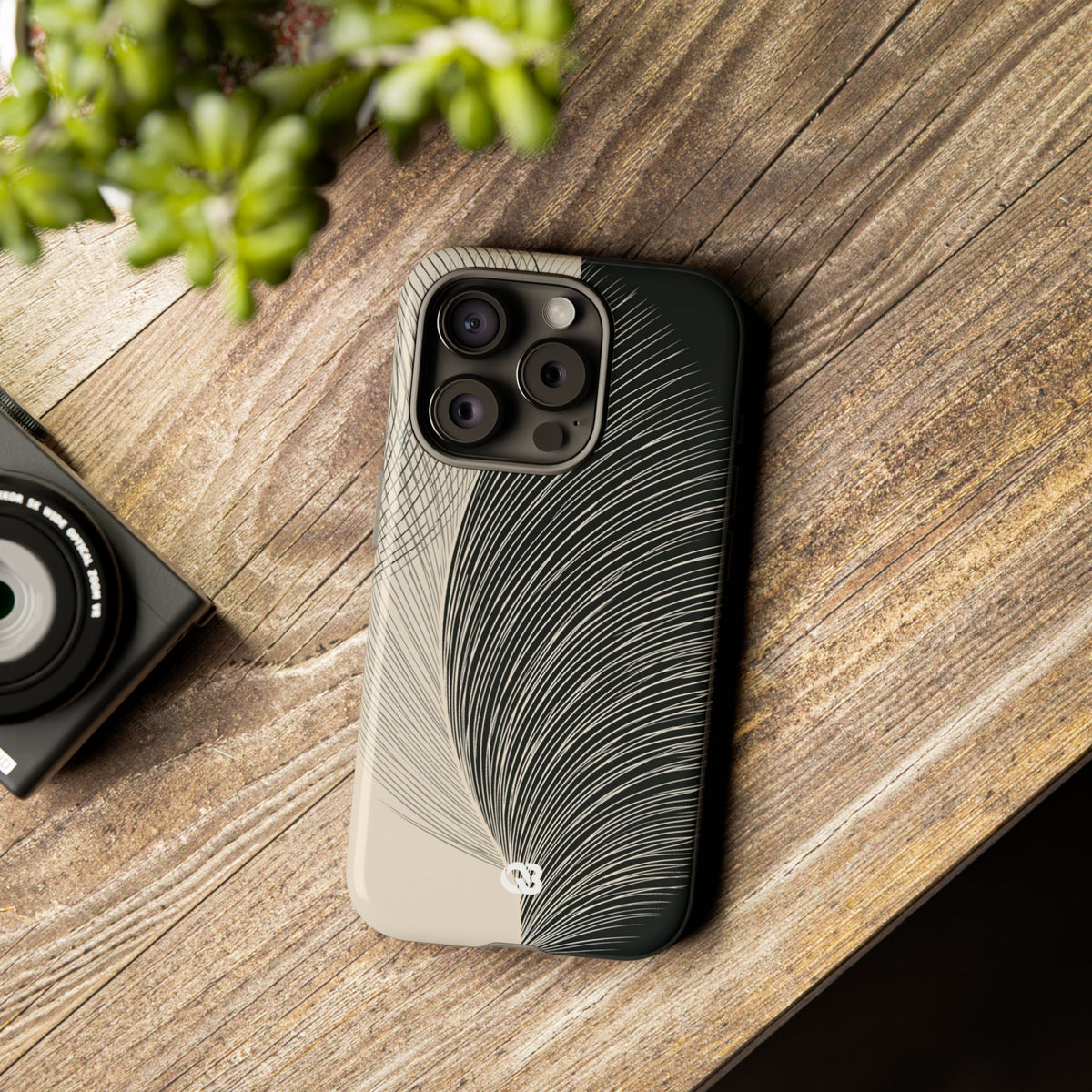 Minimal Frond Study · Tough Phone Case for iPhone · Black