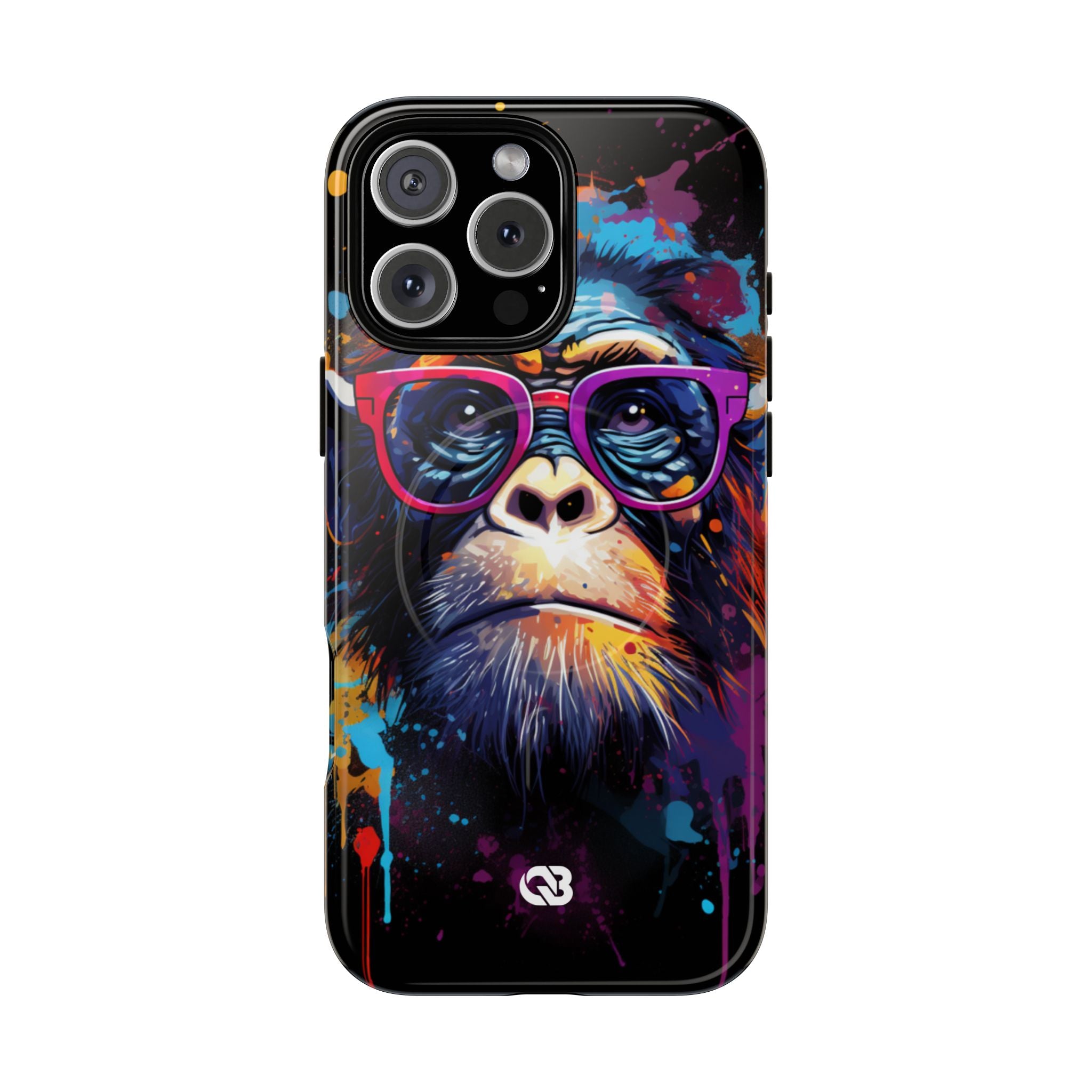 Neon Splatter Primate · Tough+ Magsafe