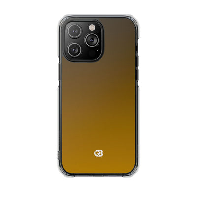 Golden Umber · Clear Impact Magnetic Phone Case for iPhone · Gold