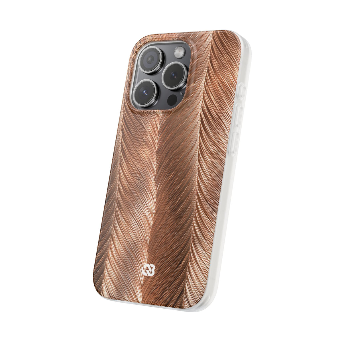 Rose Gold Weave · Lite Phone Case for iPhone ·  Brown