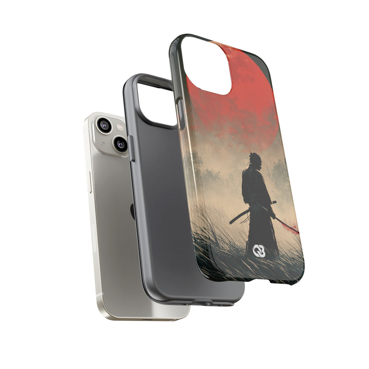Crimson Moon Ronin · Tough Phone Case for iPhone · Red