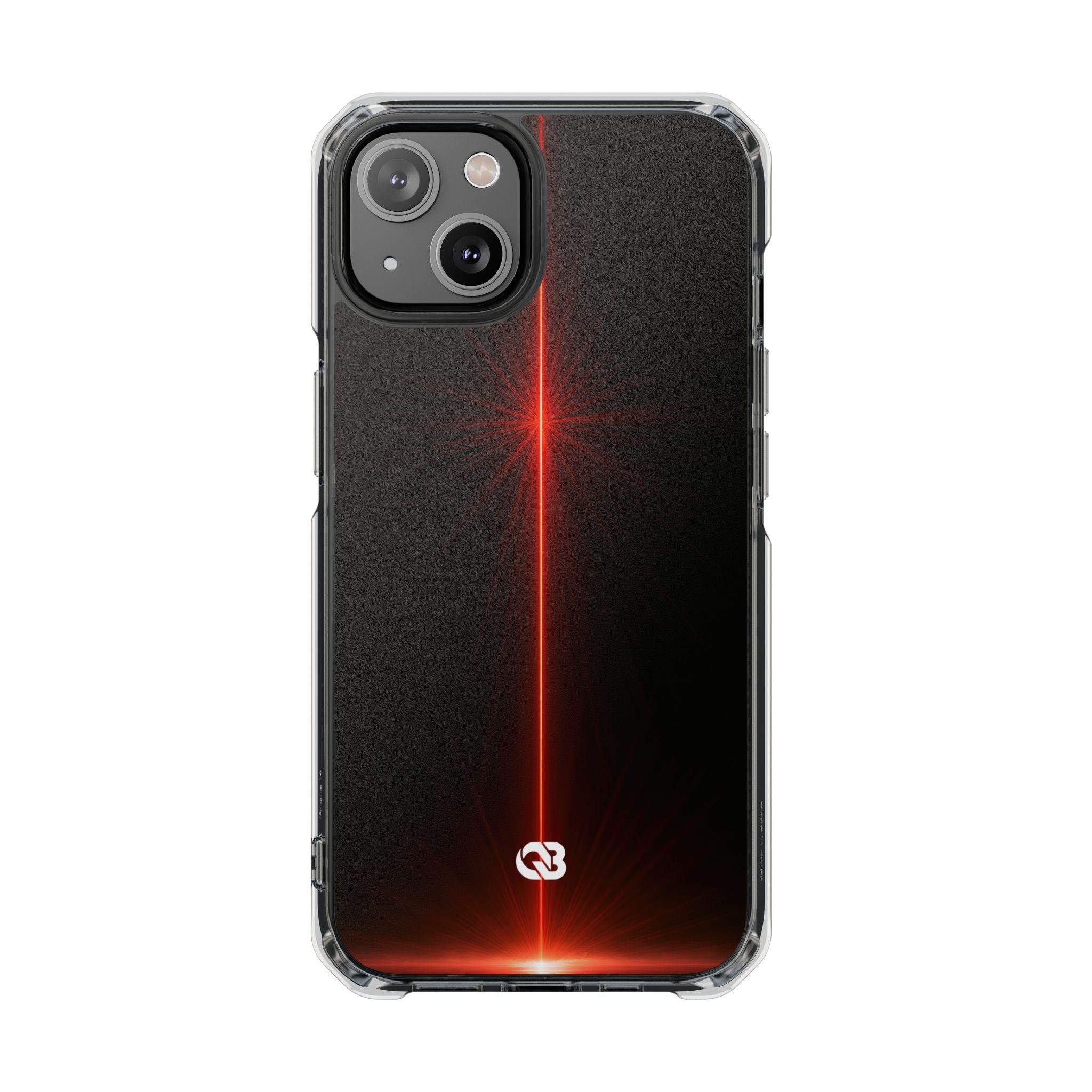 Red Impact MagSafe Phone Case for iPhone - Crimson Flare Vector