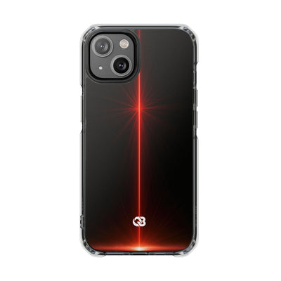 Red Impact MagSafe Phone Case for iPhone - Crimson Flare Vector