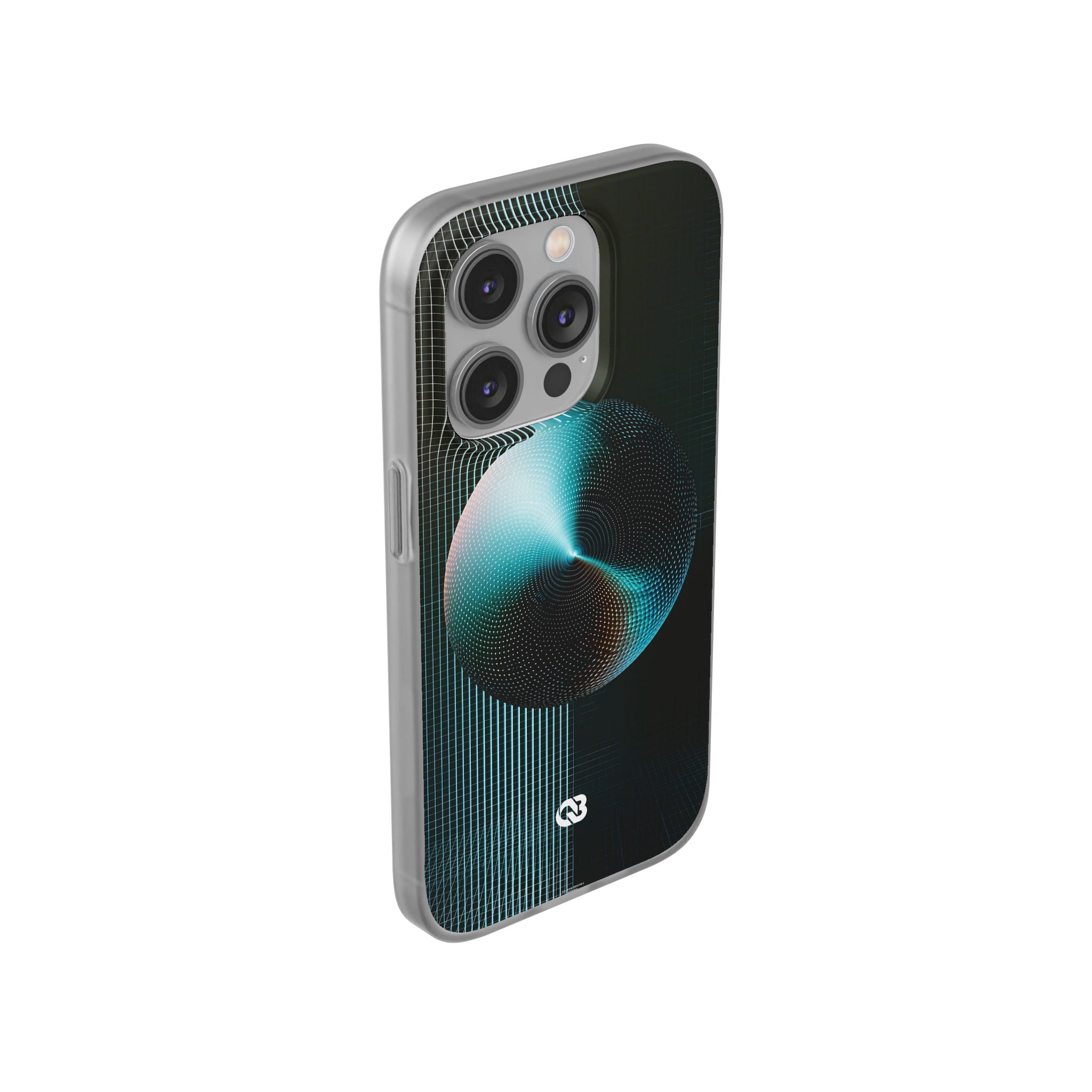 Blue Lite Phone Case for iPhone - Cyan Vector Sphere