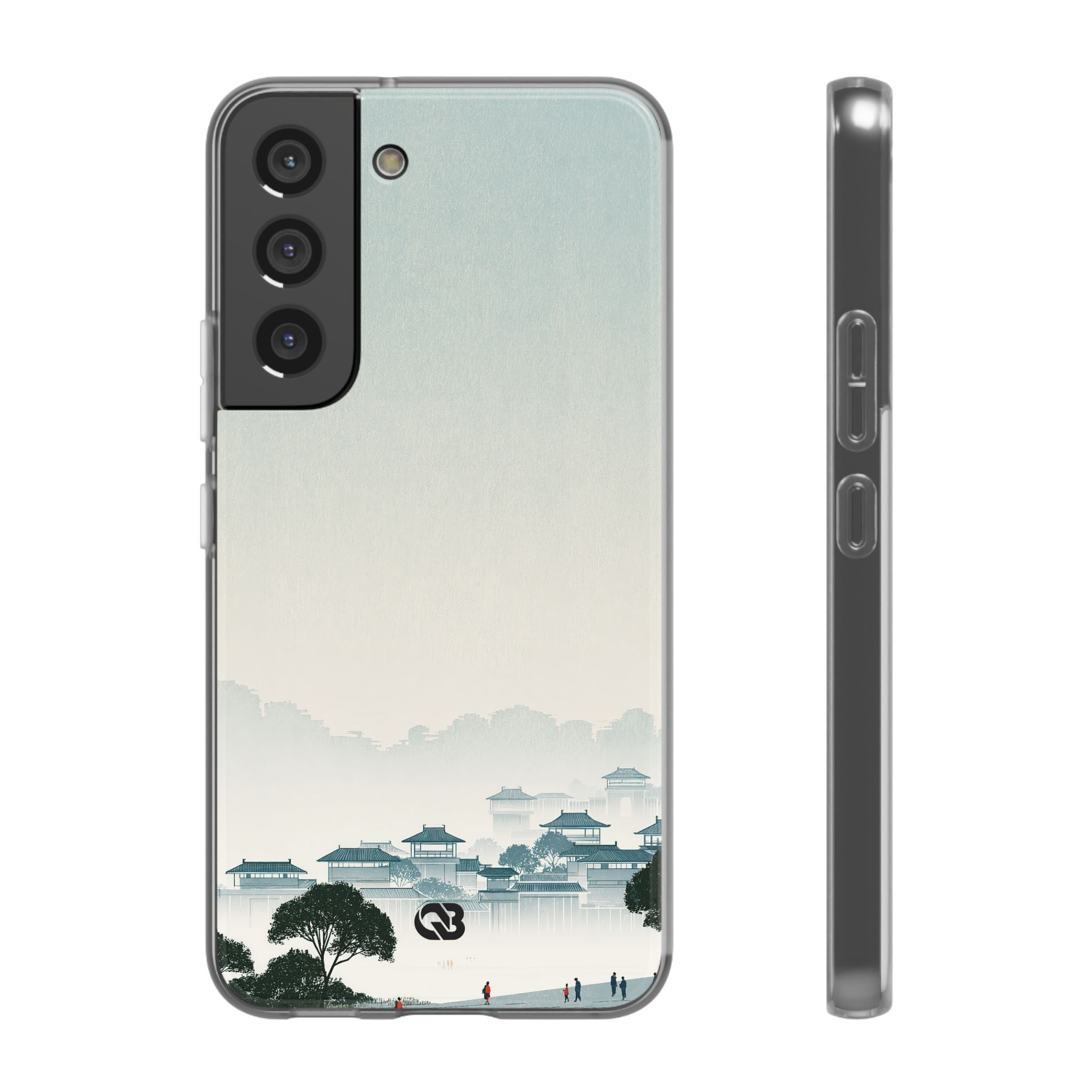 Blue Lite Phone Case for Samsung - Mist Valley Pagoda