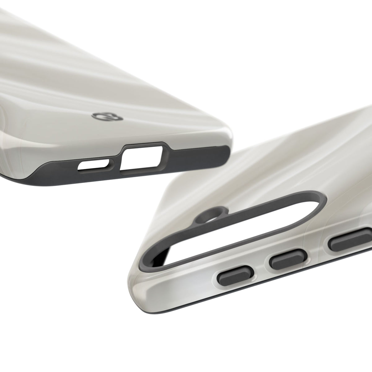 Liquid Enamel Fold · Tough Phone Case for Samsung · White