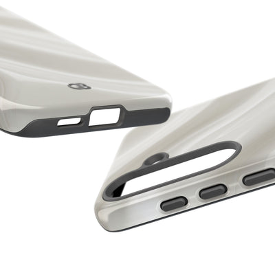 Liquid Enamel Fold · Tough Phone Case for Samsung · White