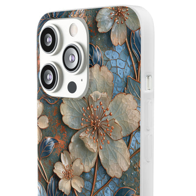 Gilded Blossom Reverie · Lite Phone Case for iPhone ·  Teal