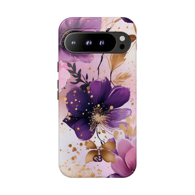 Gilded Violet Bloom · Tough Hoesje voor Google Pixel