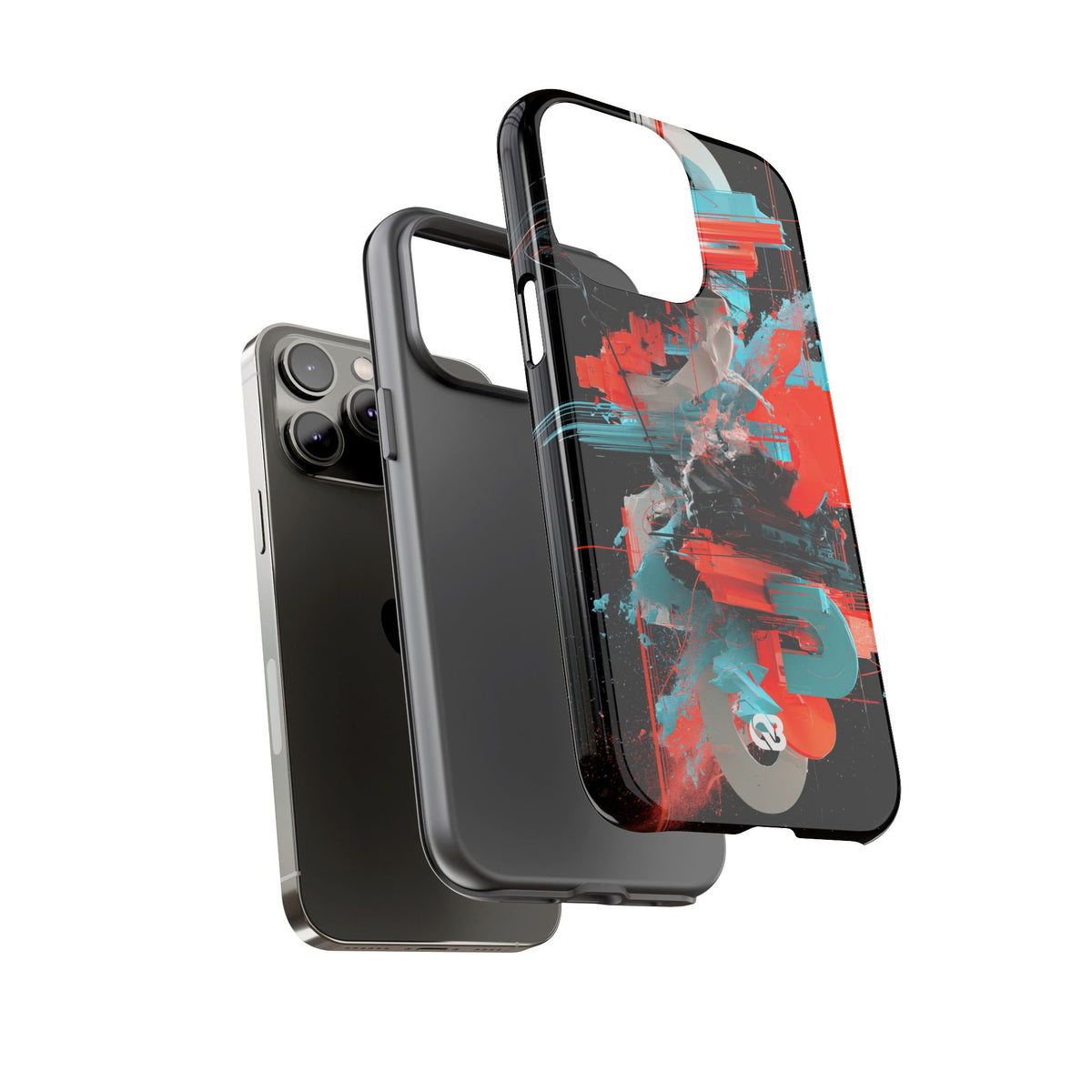Fragmented Cyber Core · Tough Phone Case for iPhone · Black