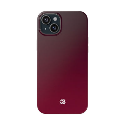 Red Lite Phone Case for iPhone - Deep Sangria Gradient