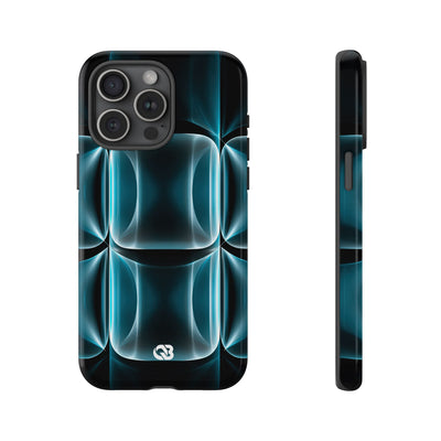 Cyan Core Matrix · Tough Phone Case for iPhone · Blue