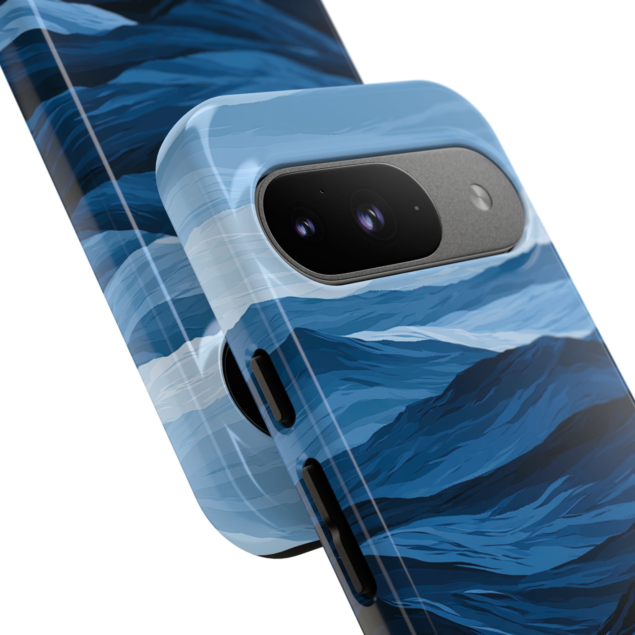 Blue Tough Phone Case for Google Pixel - Cobalt Ridge Tides