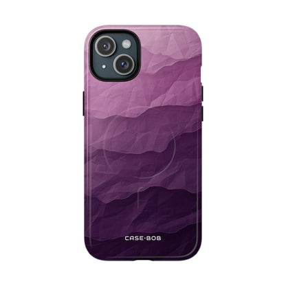 Lila Wellenlagen iPhone 15 Plus Case - Tough+