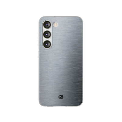 Silver Lite Phone Case for Samsung - Satin Chrome Grain