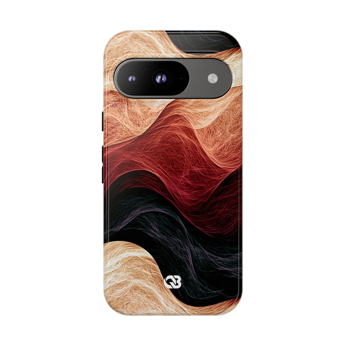 Ember Wave Dispersion · Tough Phone Case for Pixel ·  Red