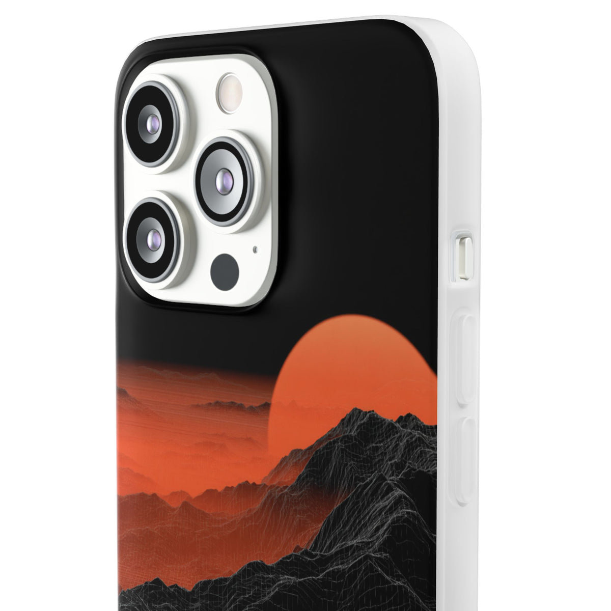 Solar Ridge Mesh · Lite Phone Case for iPhone ·  Black