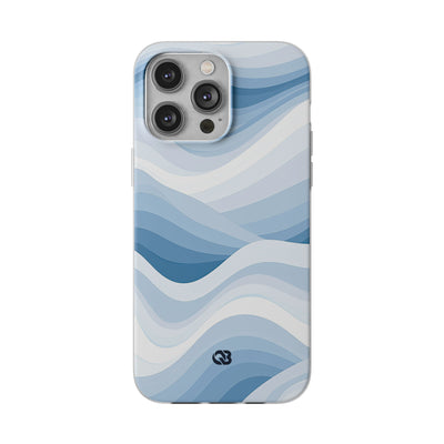 Blue Lite Phone Case for iPhone - Glacial Indigo Flow
