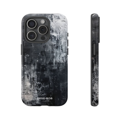 Textured Blackscape iPhone 15 Pro Case - Tough