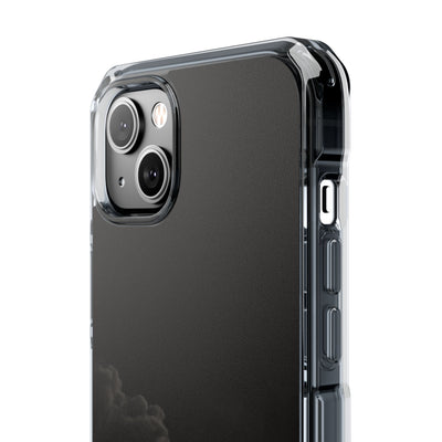 Crimson Fog Void · Clear Impact Magnetic Phone Case for iPhone ·  Black