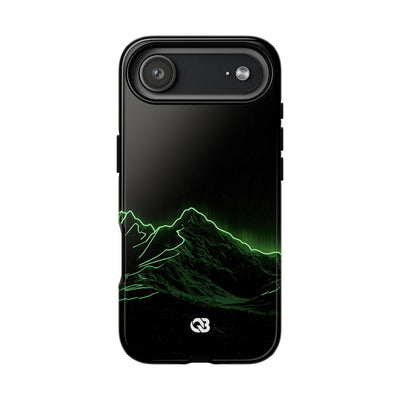 Nordic Mountain Contour · Tough Phone Case for iPhone · Black