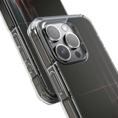 Black Impact MagSafe Phone Case for iPhone - Corrupted Data Stream