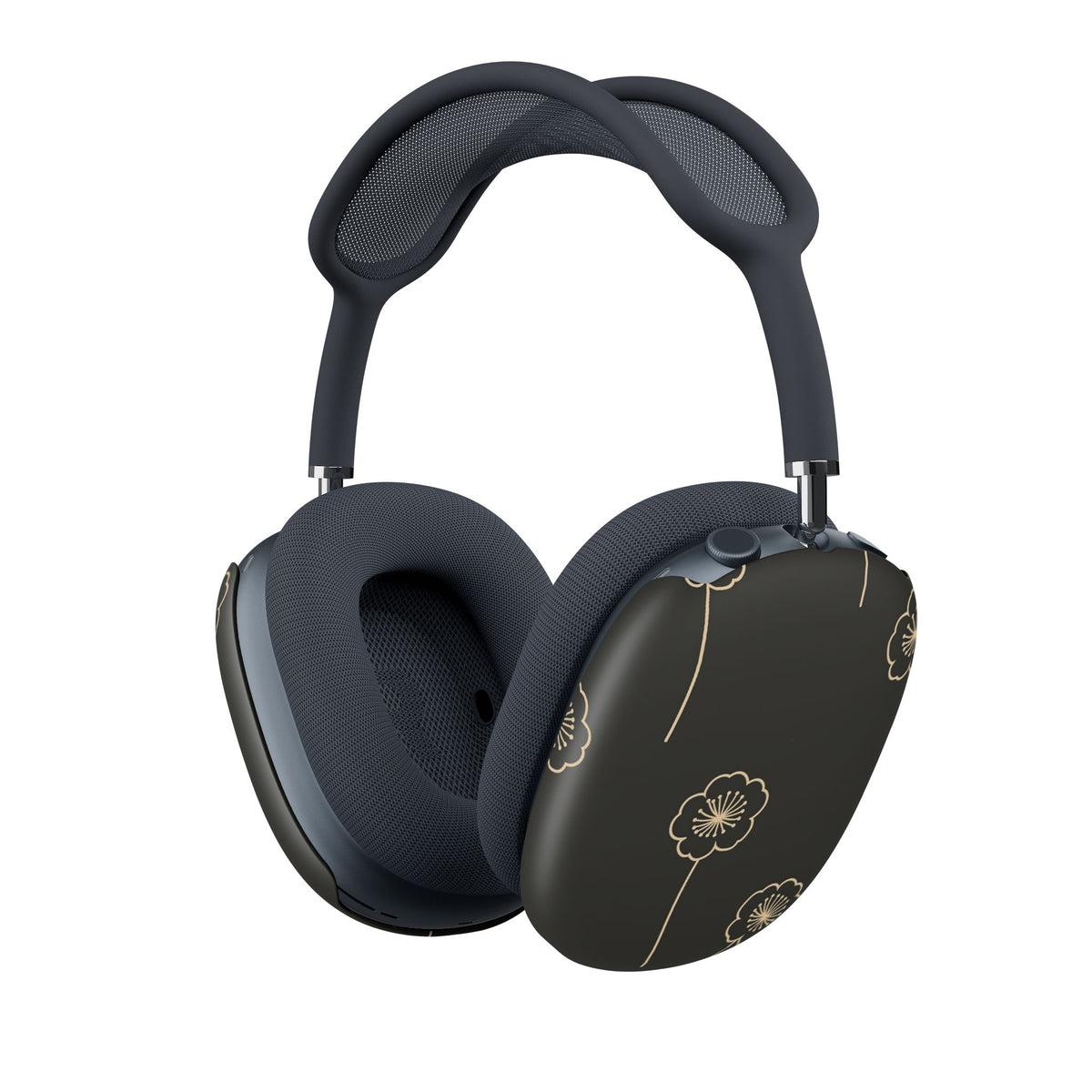 Nocturne Bloom Contours · Hard Case for AirPods Max · Black