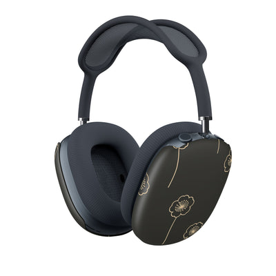 Nocturne Bloom Contours · Hard Case for AirPods Max · Black