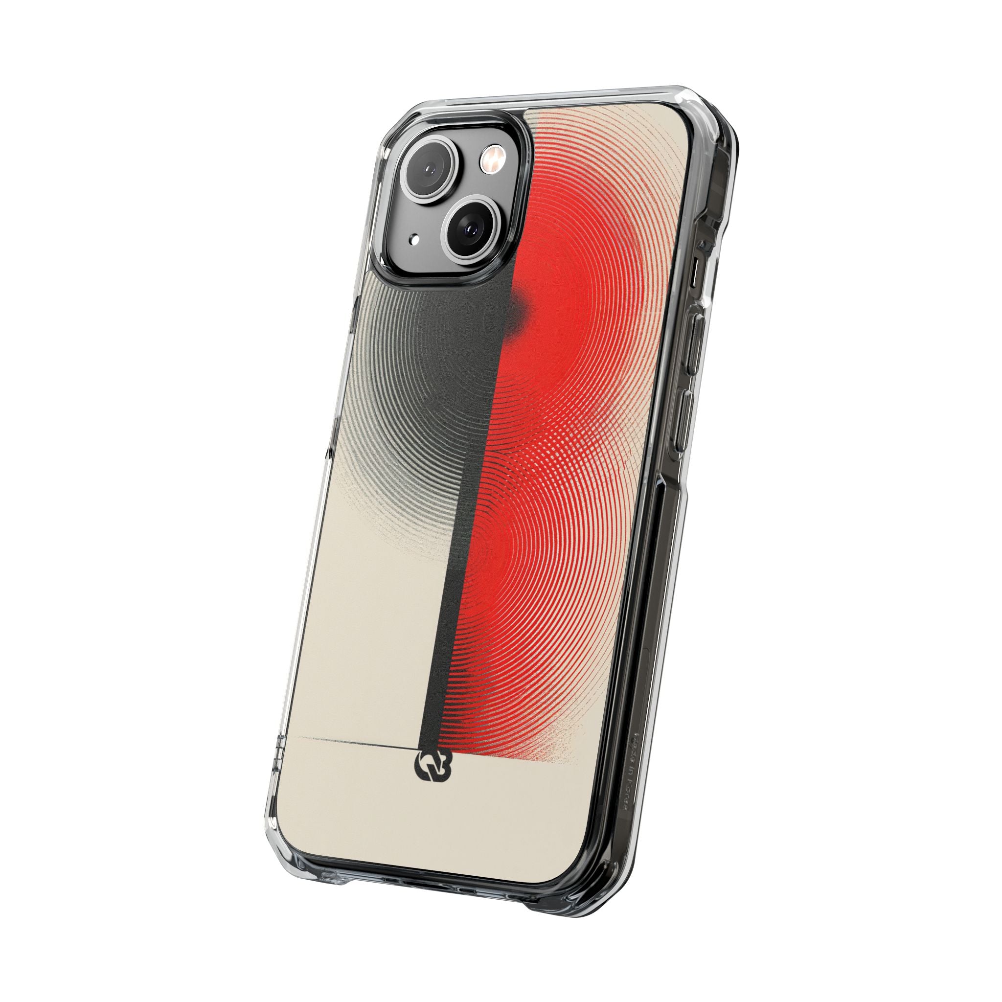 Red Impact MagSafe Phone Case for iPhone - Split Signal Red
