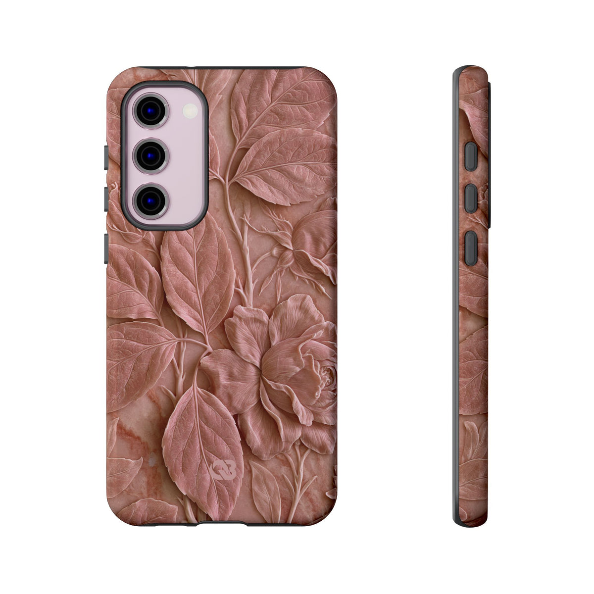 Blush Rose Relief · Tough Phone Case for Samsung · Pink