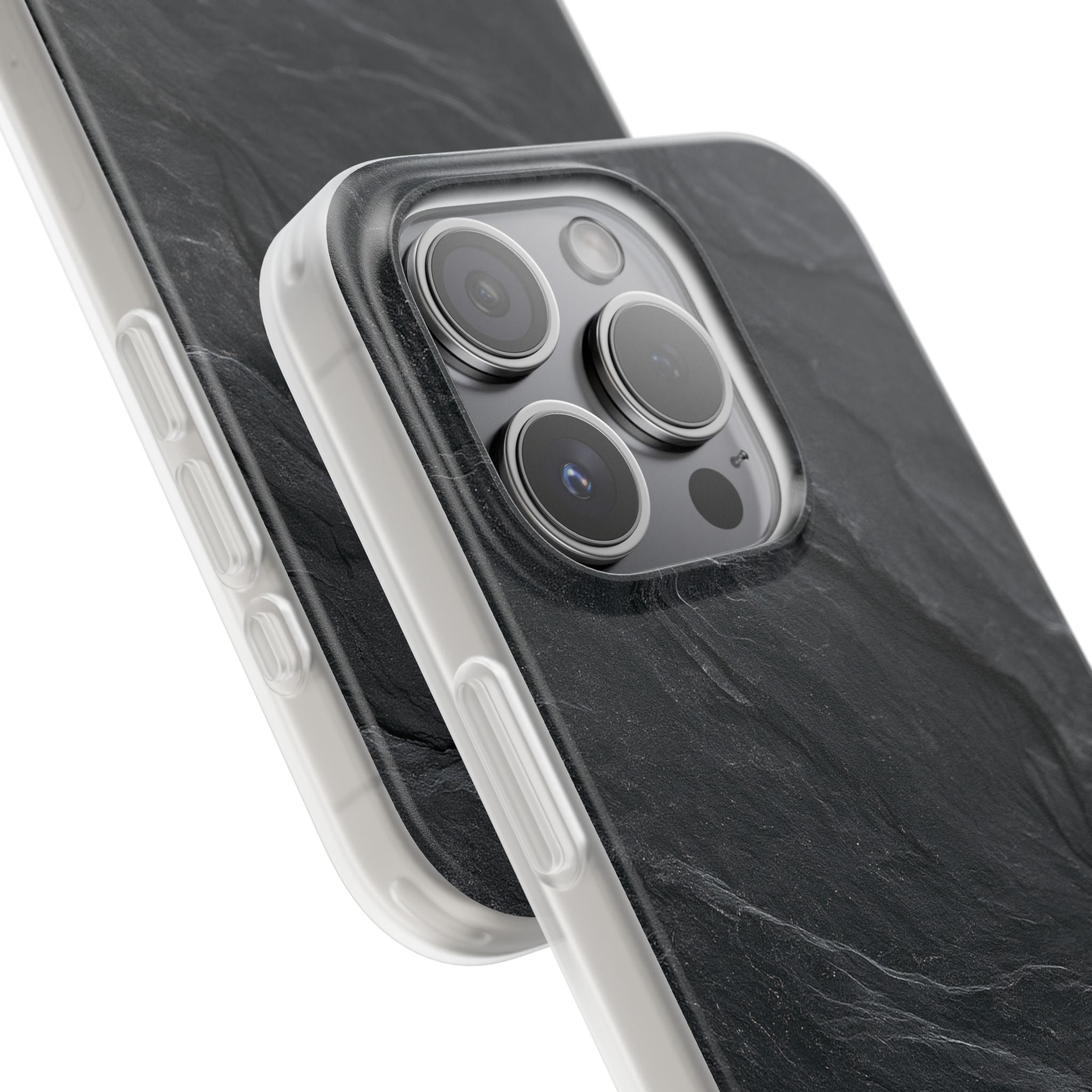 Black Lite Phone Case for iPhone - Midnight Slate Ridge