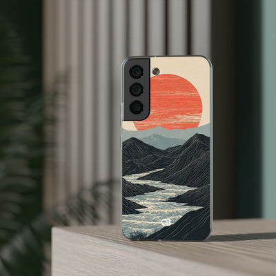 Crimson Ridge Horizon · Lite Phone Case for Samsung · Black