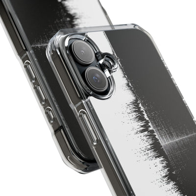 Black Impact MagSafe Phone Case for iPhone - Static Signal Split