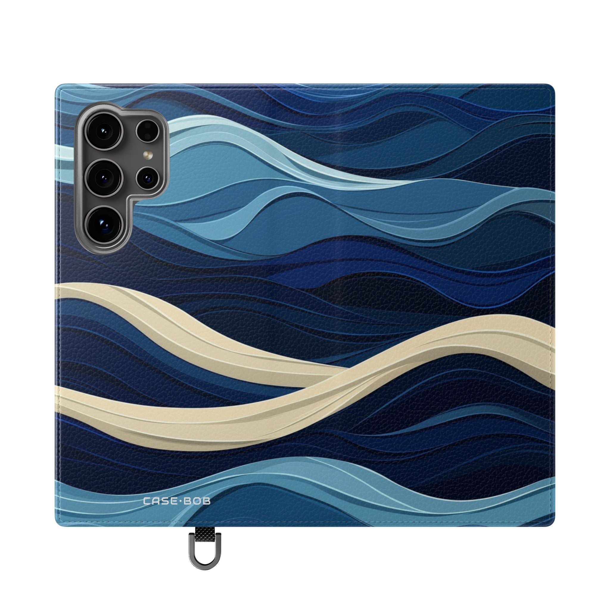 Blue Wave Flow - Samsung S24 Ultra Case - Wallet