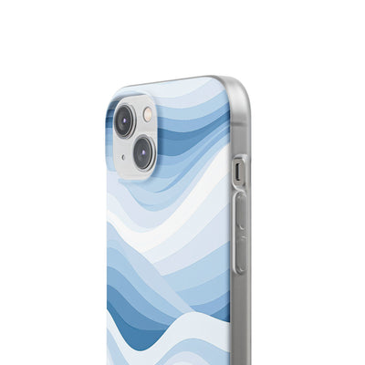Blue Lite Phone Case for iPhone - Glacial Indigo Flow