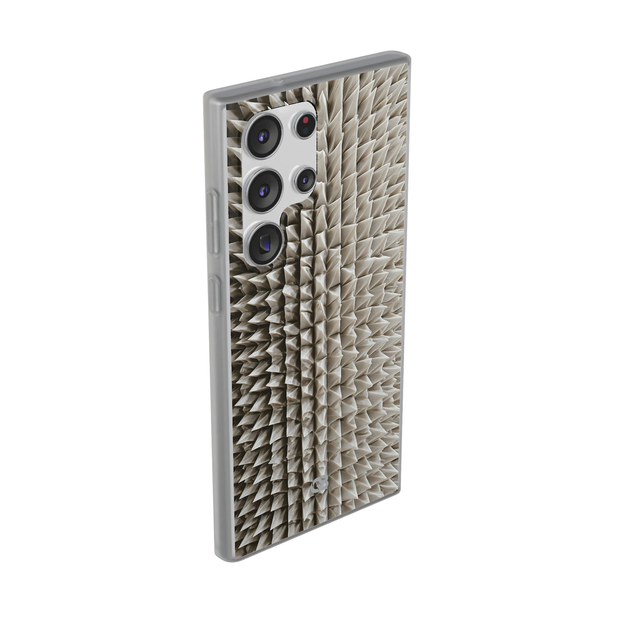 Beige Lite Phone Case for Samsung - Bone Spiked Grid