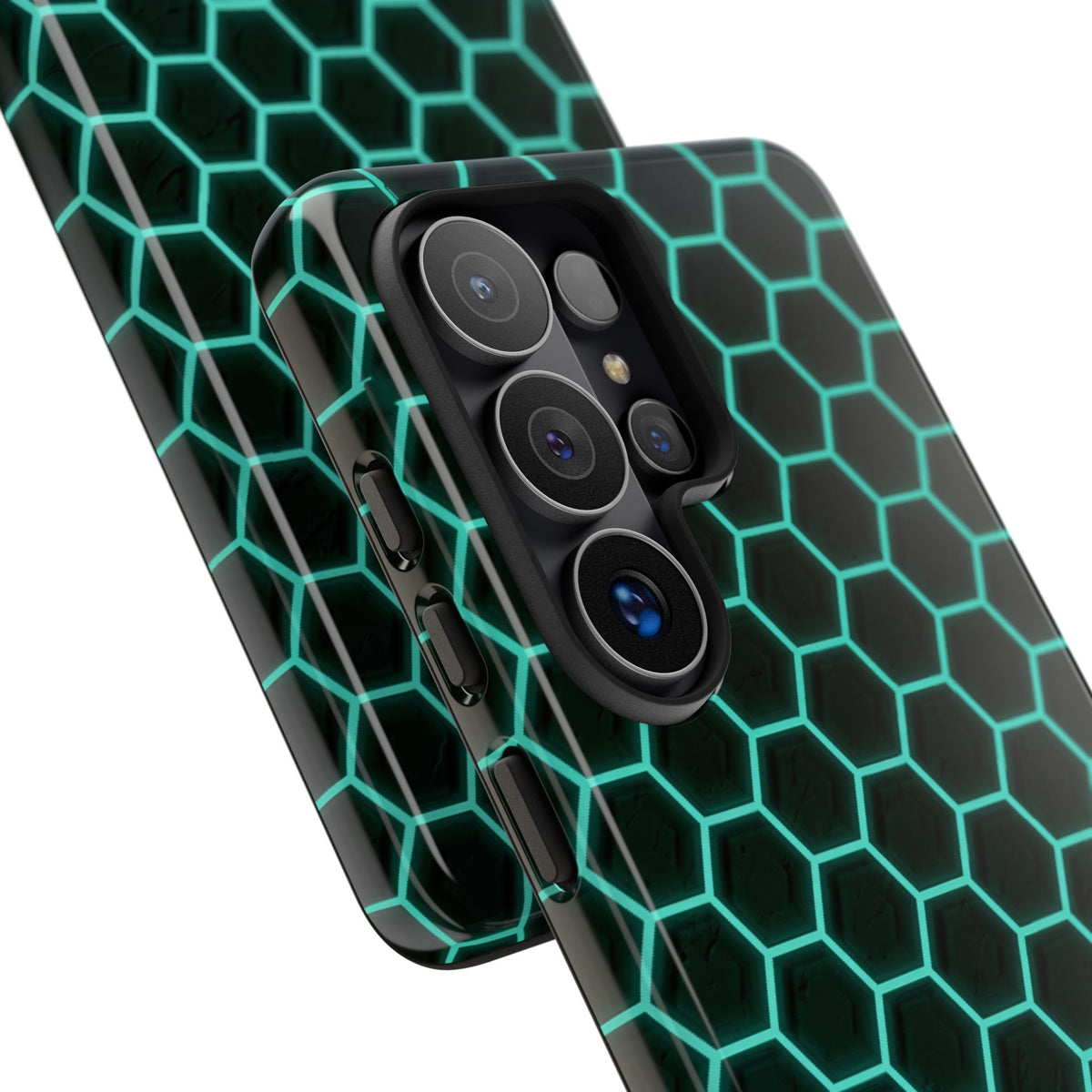 Neon Hex Spectrum · Tough Phone Case for Samsung · Teal